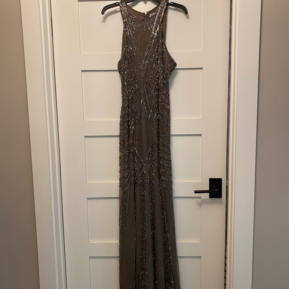 Beautiful formal beaded dress.